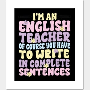 English Teacher Linguistics Grammar Professor Writer Editor Posters and Art